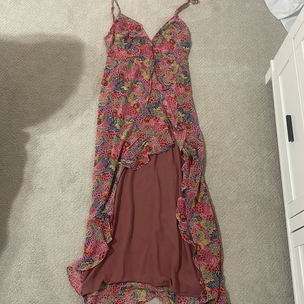 VICI Sunita floral ruffle maxi dress